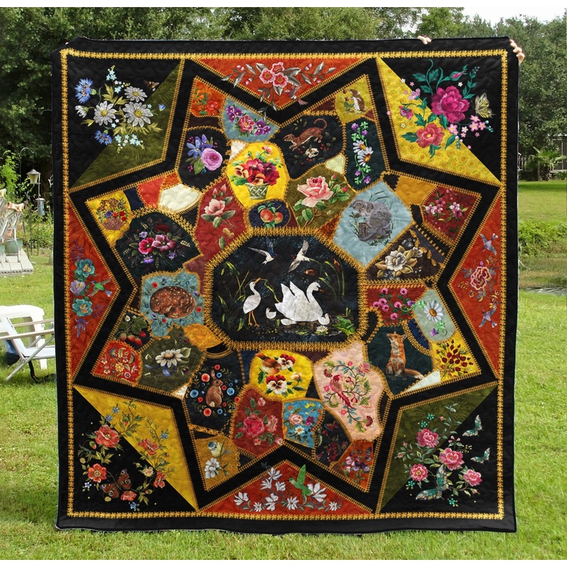 Animal Star Crazy  Quilt Blanket TL200605Y