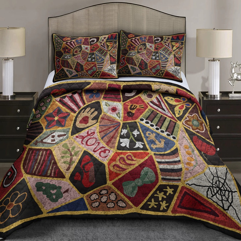 Crazy Quilt Bedding Set MT160601AQBS
