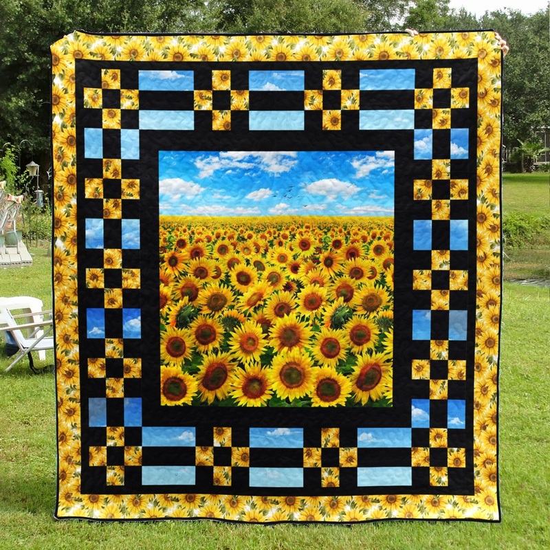 Sunflower Field Quilt Blanket MT290605D