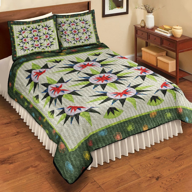 Arizona Cactus Quilt Bedding Set MT070608DQBS