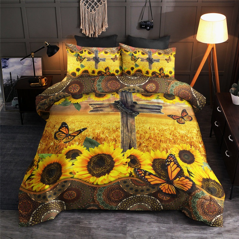 Sunflower Christian Cross Bedding Sets TL030607BS