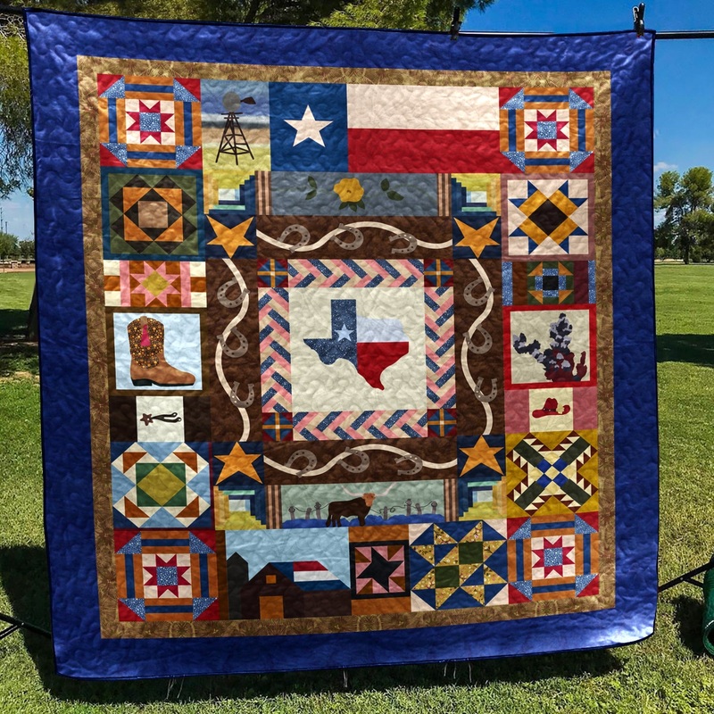 Western Texas Quilt Blanket HN090602M