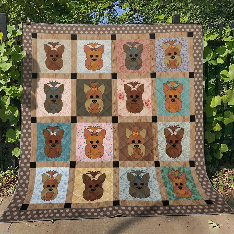 Yorkshire Terrier Quilt Blanket TL170204