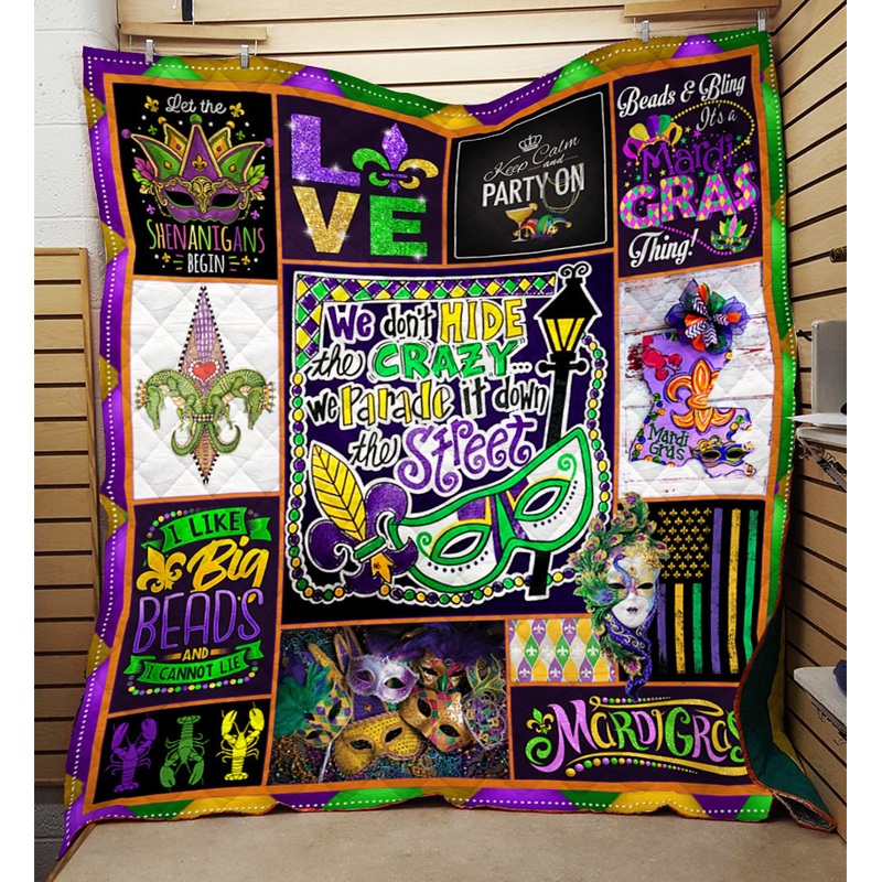 Best Mardi Gras Quilt Blanket TM041101