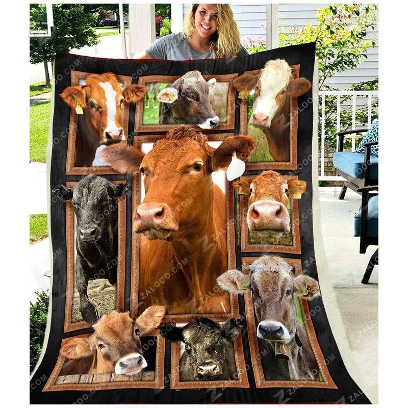 Cow CL240823MD Sherpa Fleece Blanket