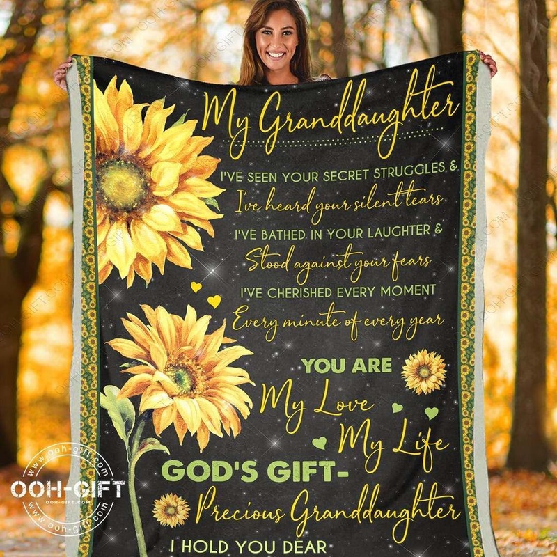 Granddaughter Precious Granddaughter CLA01110324F Sherpa Fleece Blanket