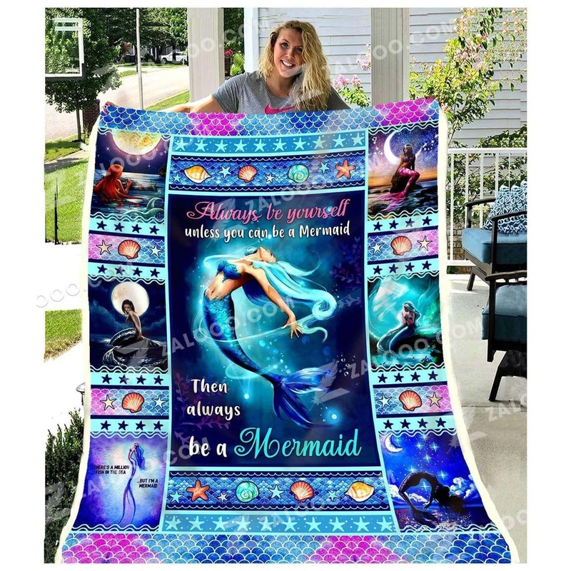 Mermaid CL240868MD Sherpa Fleece Blanket