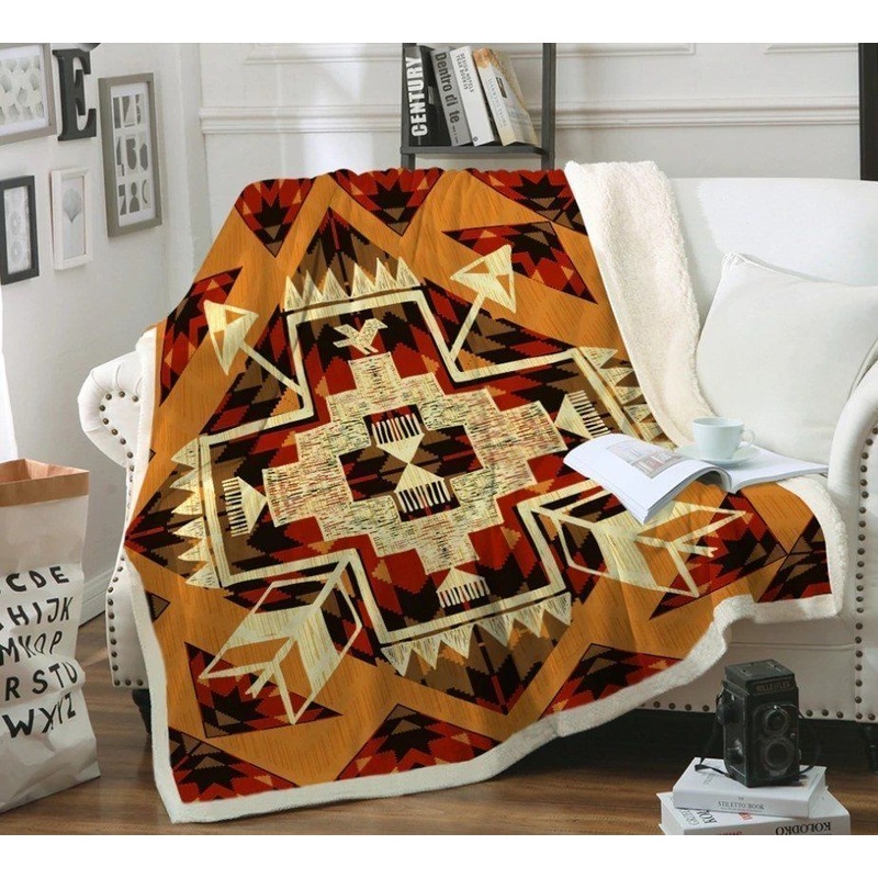 Native American CL150844MD Sherpa Fleece Blanket