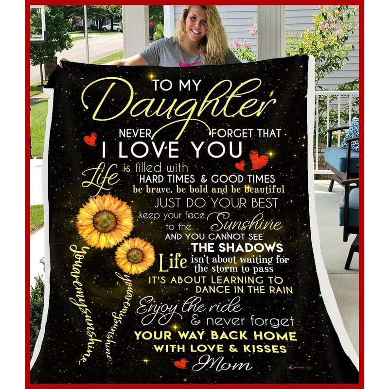 Sunflower Daughter CL240935MDF Sherpa Fleece Blanket