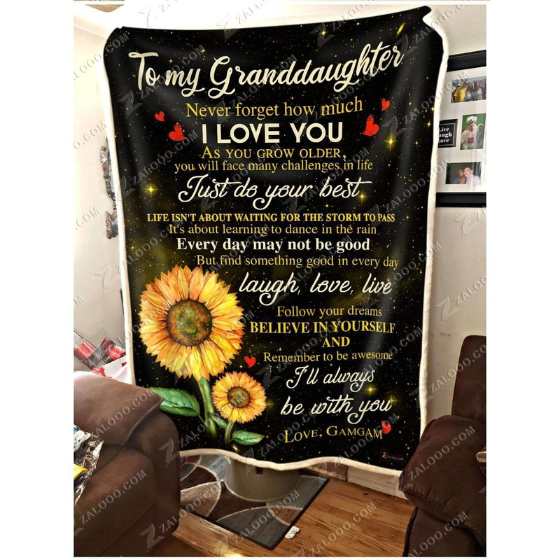 To My Granddaughter CL260972MDF Sherpa Fleece Blanket
