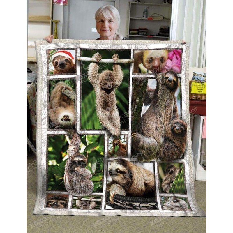 Baby Sloth CL05100033MDF Sherpa Fleece Blanket