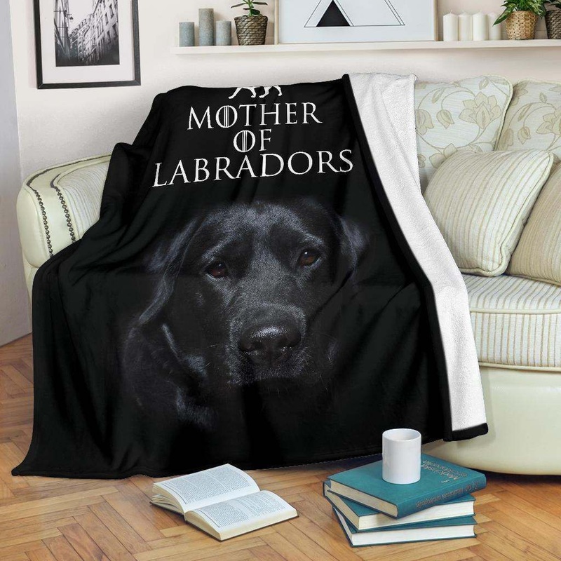 Black Labrador CLA2810042F Sherpa Fleece Blanket