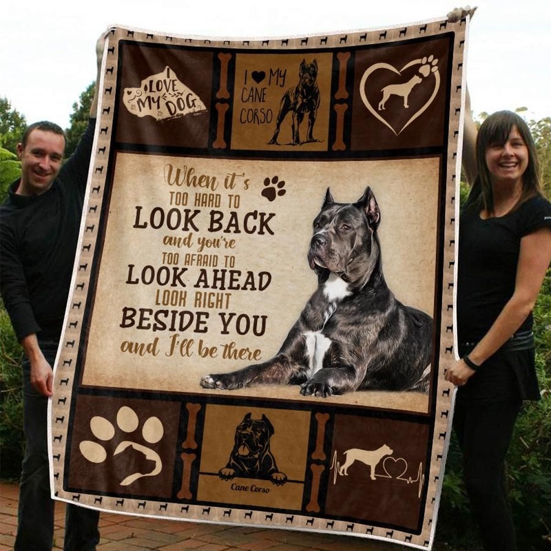 Cane Corso Dog CLM3110078S Sherpa Fleece Blanket
