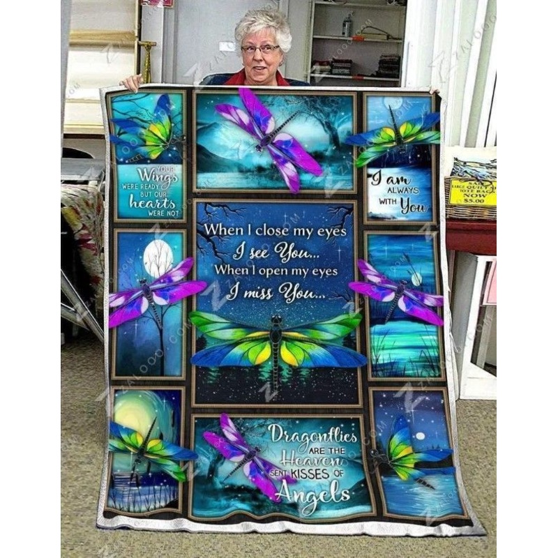 Dragonfly CLH121023F Sherpa Fleece Blanket
