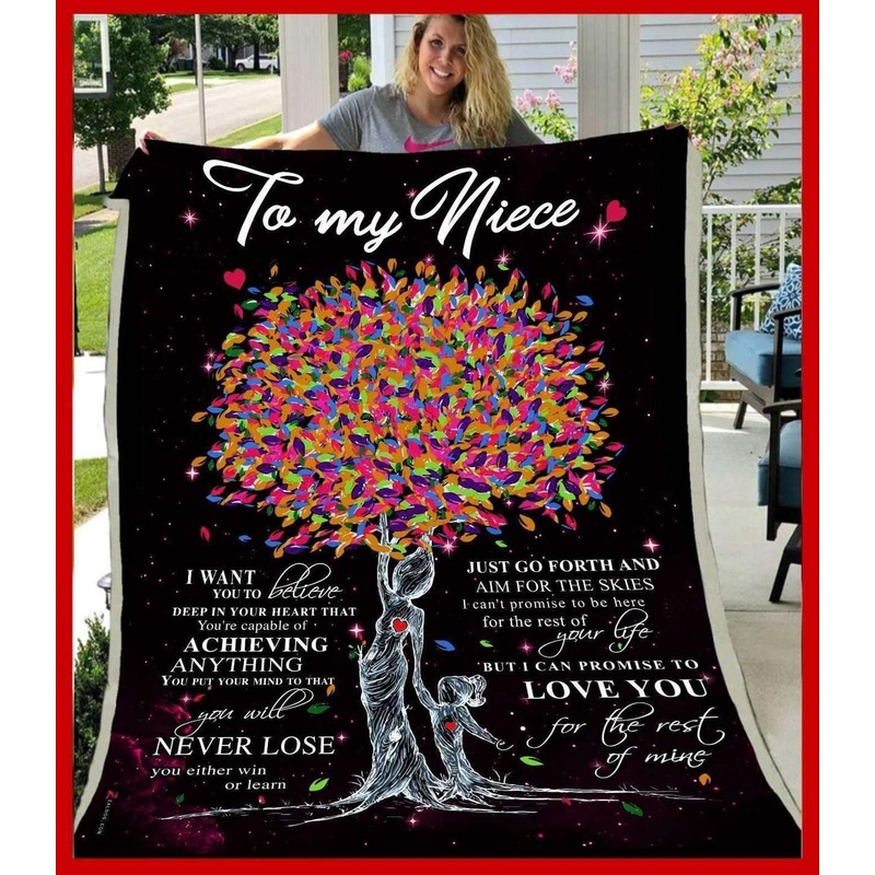 Niece Love you for the rest of mine Aunt CLA1910207F Sherpa Fleece Blanket