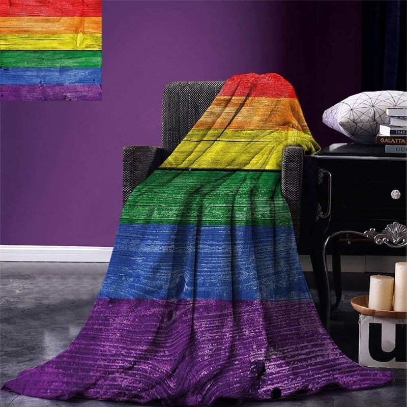 Rainbow CLM140831 Sherpa Fleece Blanket