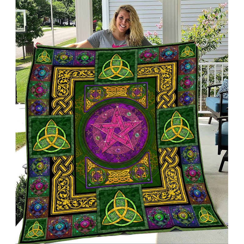 Wicca Wheel Of Year Quilt Blanket TM021101
