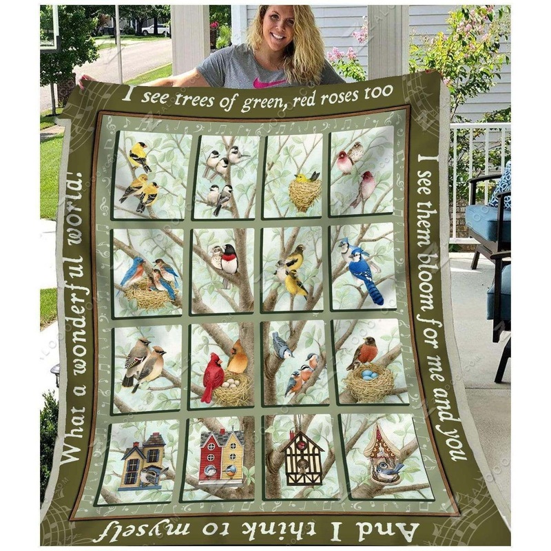 Bird CL240808MD Sherpa Fleece Blanket