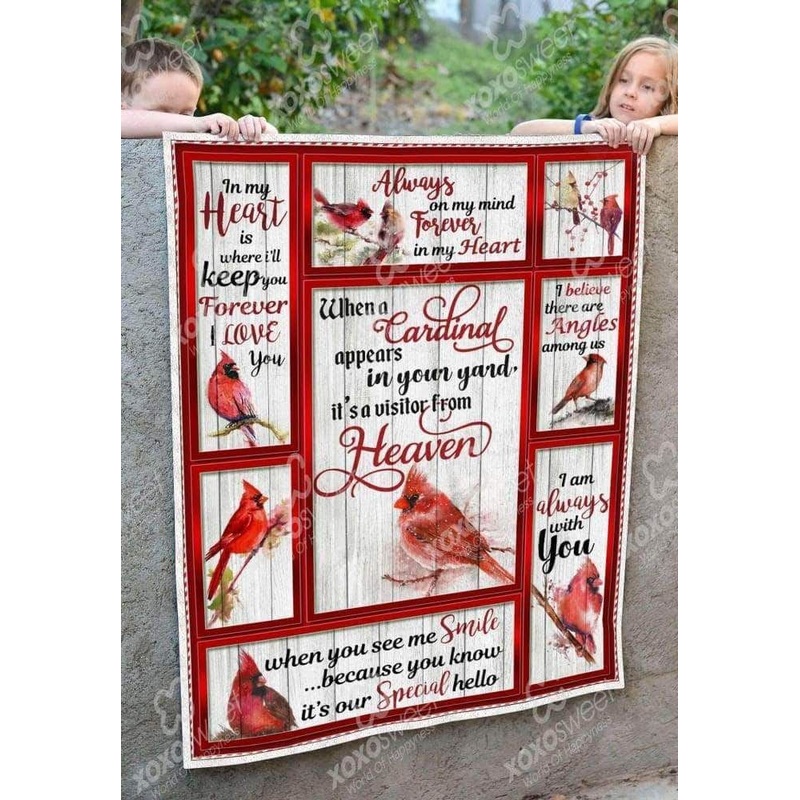 Cardinal From Heaven CL05100100MDF Sherpa Fleece Blanket