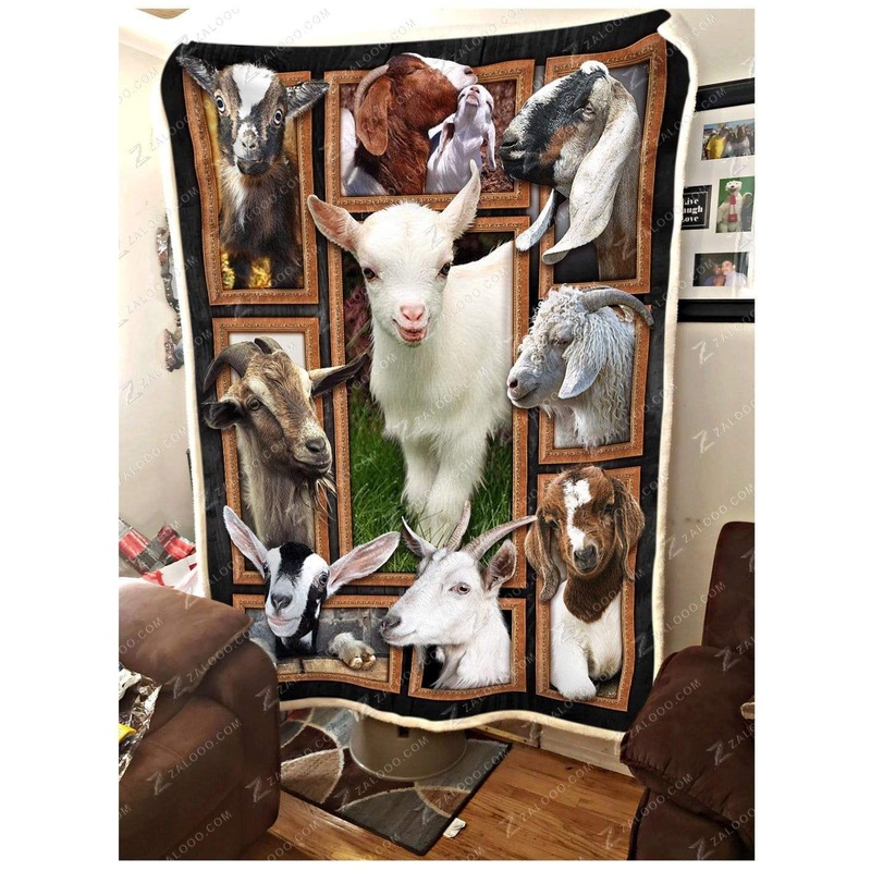 Cute Goats CL29110189MDF Sherpa Fleece Blanket