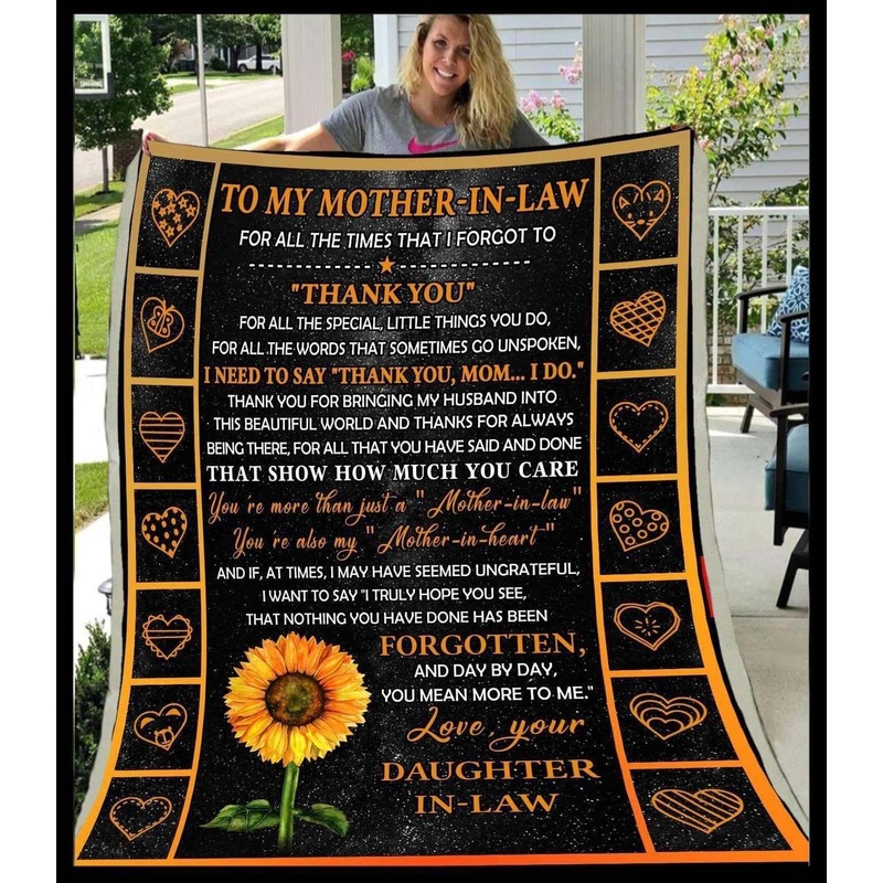Mother in law Thank you CLA1910455F Sherpa Fleece Blanket
