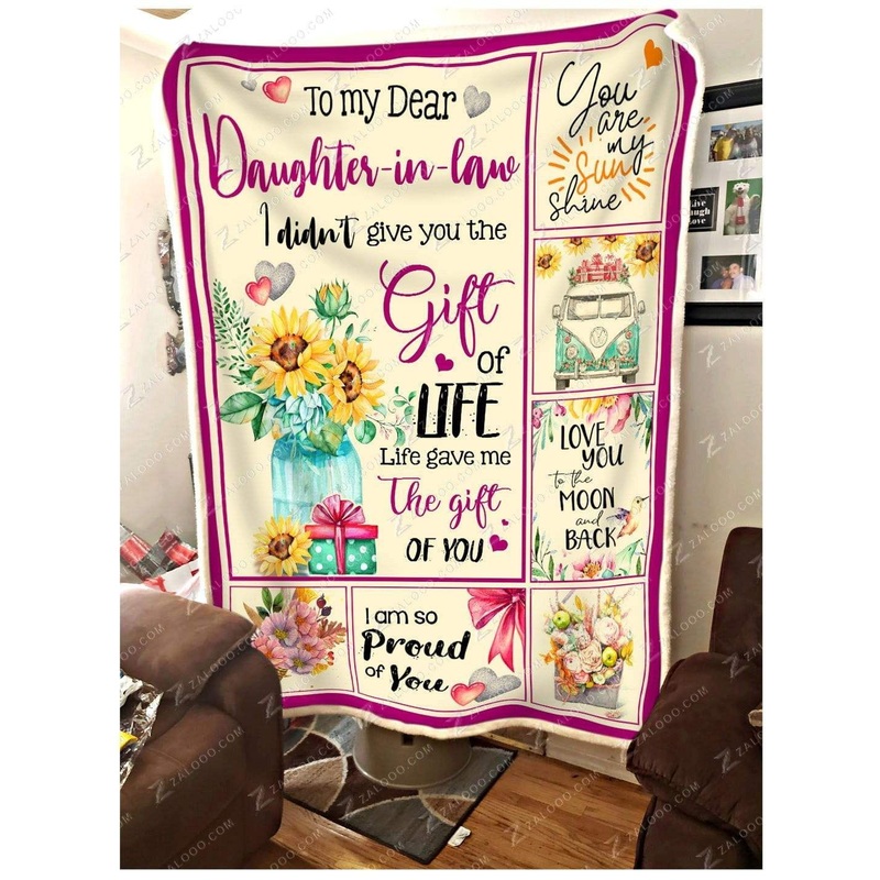 To My Daughter In Law CL260959MDF Sherpa Fleece Blanket