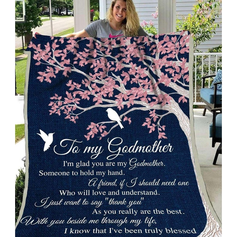 To My Godmother CLA1910264F Sherpa Fleece Blanket