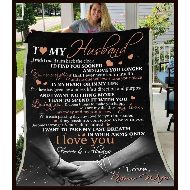 To My Husband I wish I could turn back CLA1910274F Sherpa Fleece Blanket