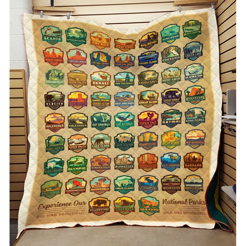 63 National Parks Quilt Blanket TM301001