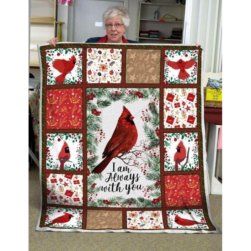 Red Bird Im Always With You Best Seller CL05100429MDF Sherpa Fleece Blanket