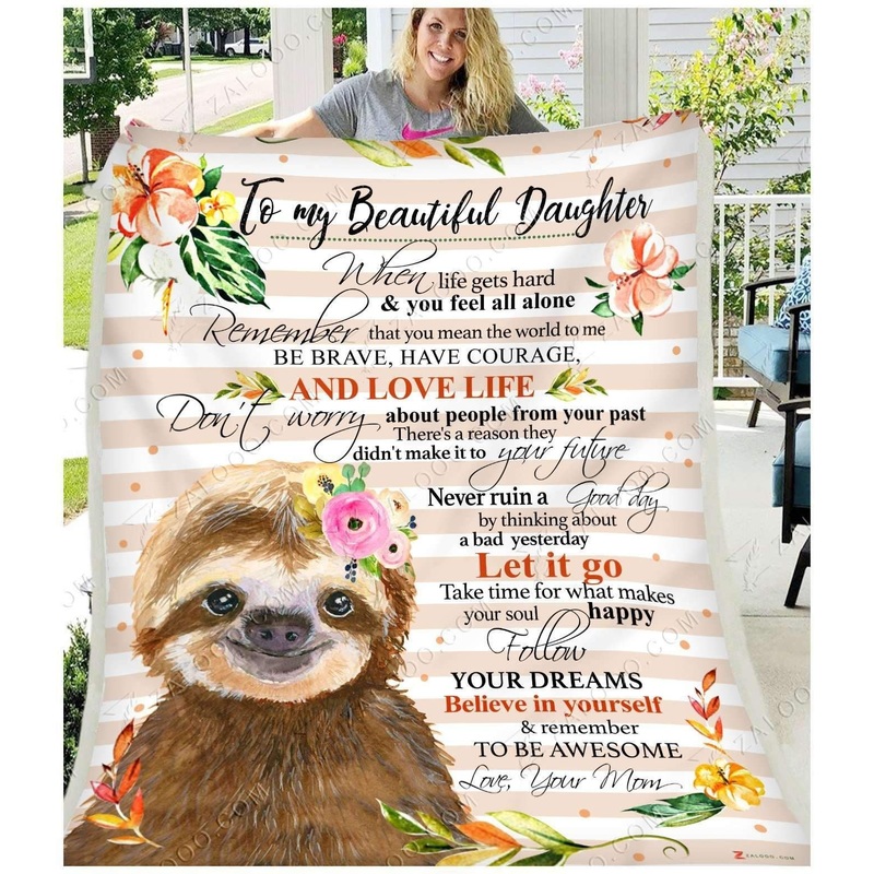 Sloth CL240929MDF Sherpa Fleece Blanket