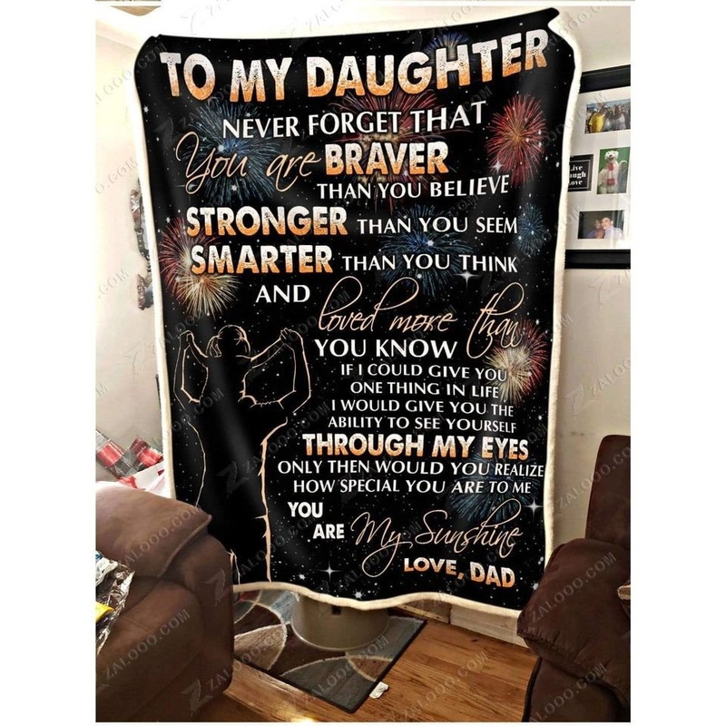 To My Daughter CL2709484MDF Sherpa Fleece Blanket