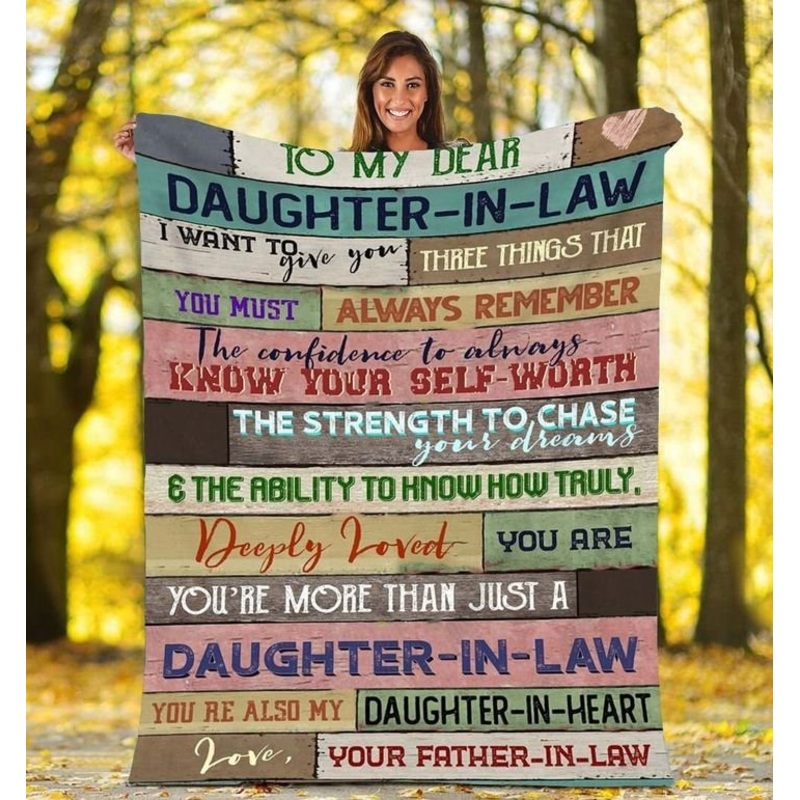 To my dear daughter in law CLA0411372F Sherpa Fleece Blanket