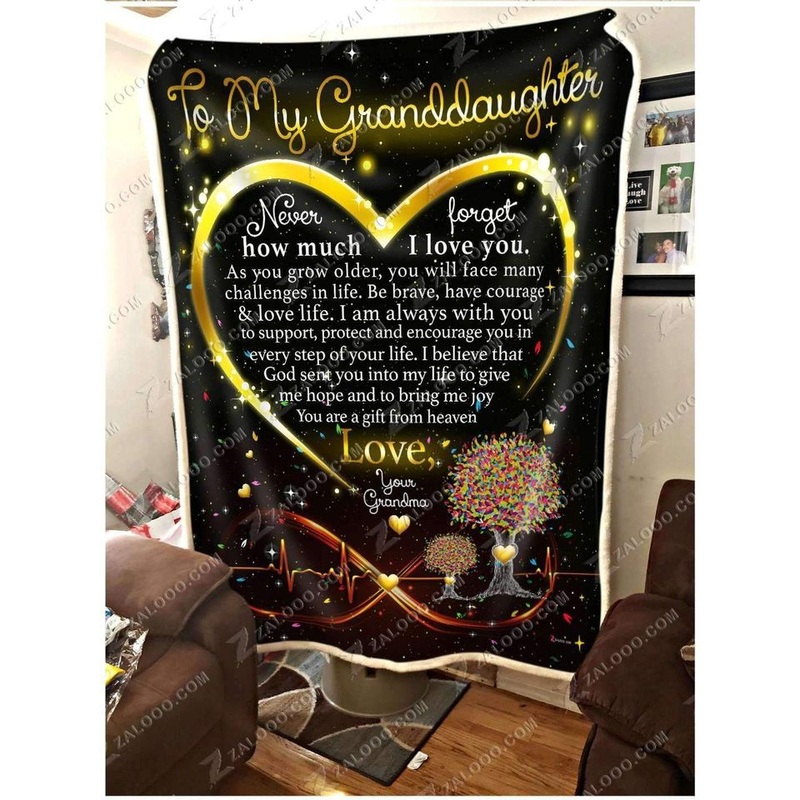 To My Granddaughter CL260971MDF Sherpa Fleece Blanket