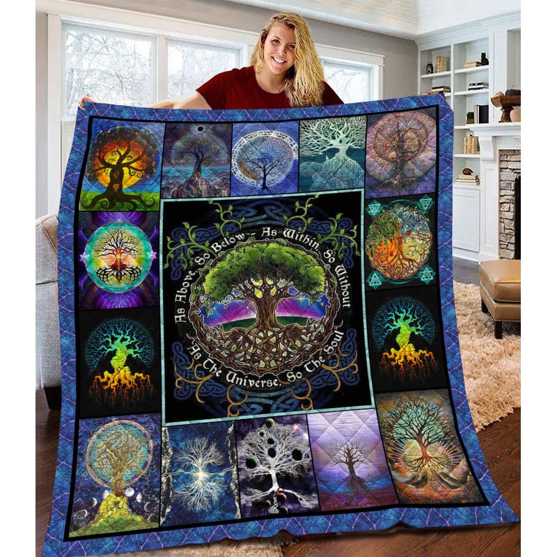 Tree Of Life Quilt Blanket HN291002M