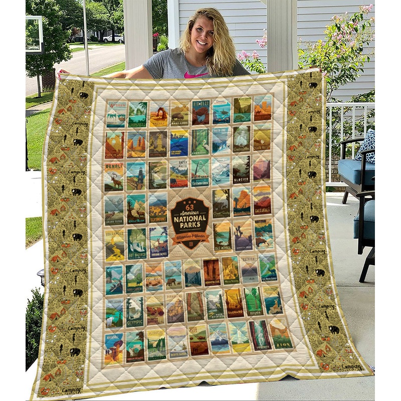 63 American National Park Quilt Blanket MN281008