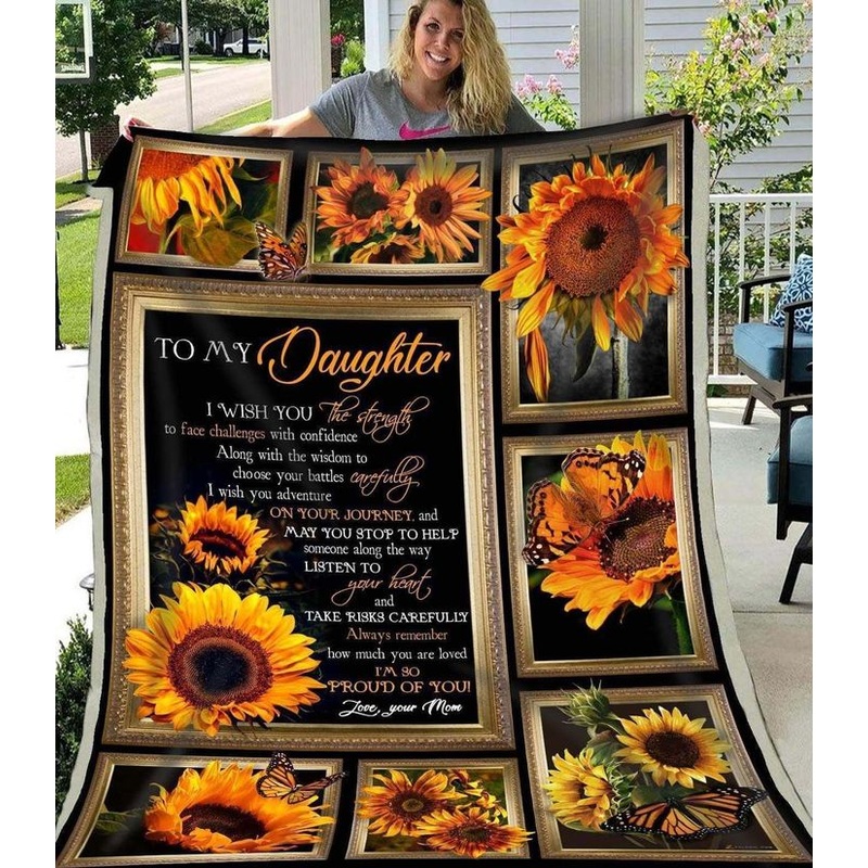 Sunflower CL280853MDF Sherpa Fleece Blanket