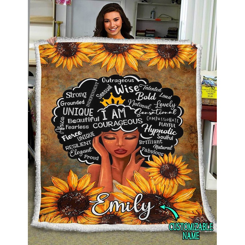 Black Beauty HM191002D Personalized Custom Sherpa Fleece Blanket