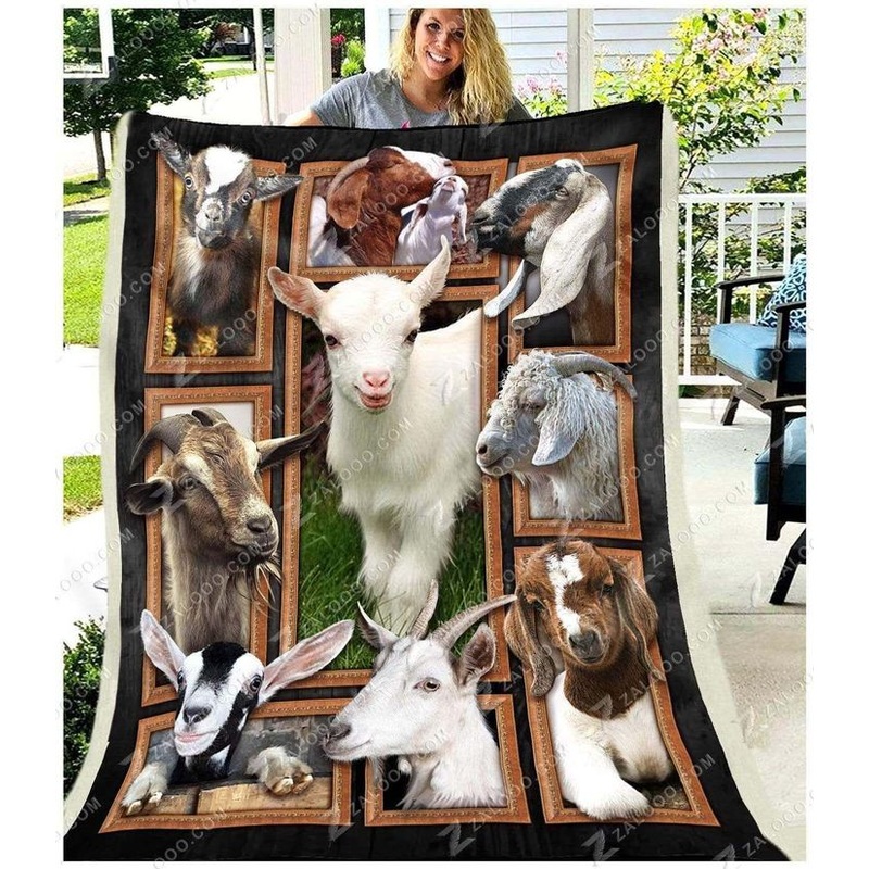 Goat CL240849MD Sherpa Fleece Blanket