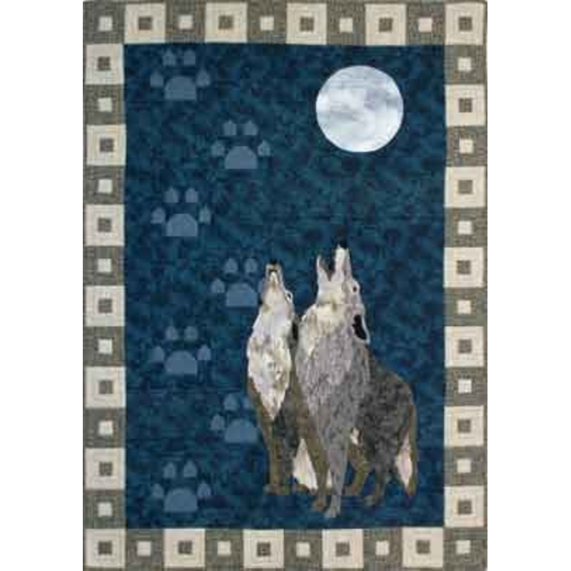Wolf Moon Song CLA1110519Q Quilt Blanket