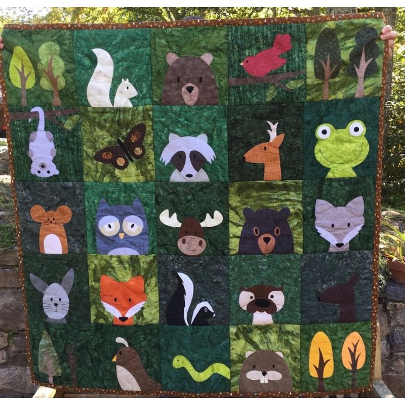 Woodland Animal CLM0711499 Quilt Blanket