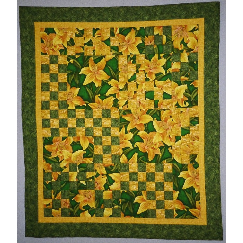 Yellow Lilies CLA0411933Q Quilt Blanket