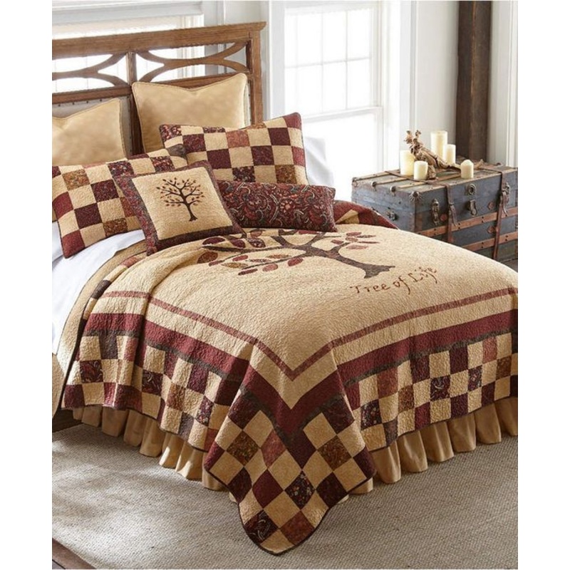 American Heritage Textiles Autumn Tree Of Life CLA0510023B Quilt Bedding Set