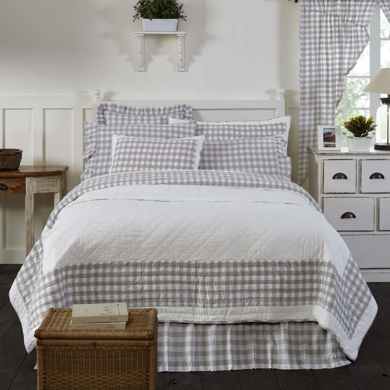 Annie Buffalo Grey CLA16110426B Quilt Bedding Set