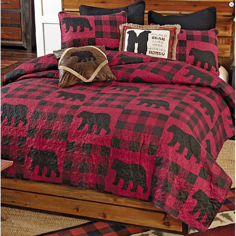 Bear Moose CLM2309015B Quilt Bedding Set
