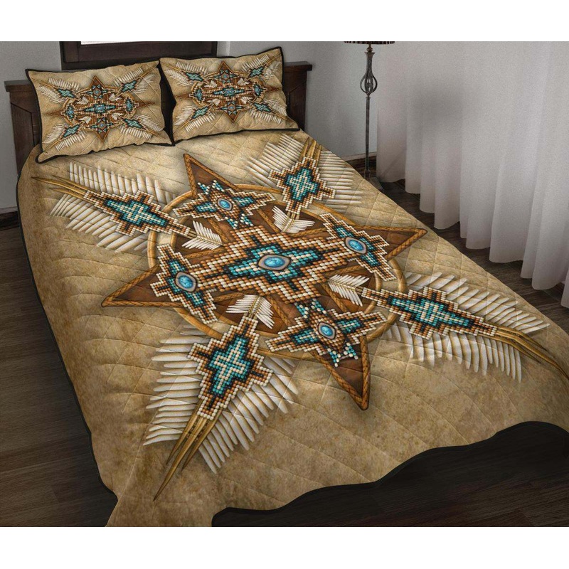 Brown Arts Native American CLA22100439B Quilt Bedding Set
