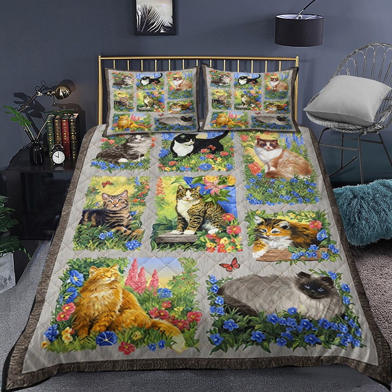 Cat Quilt Bedding Set MN0110004