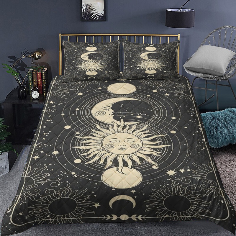 Sun And Moon Quilt Bedding Set MN0110005