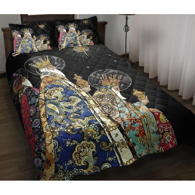 Three Kings Christmas Quilt Bedding Set MN0210004