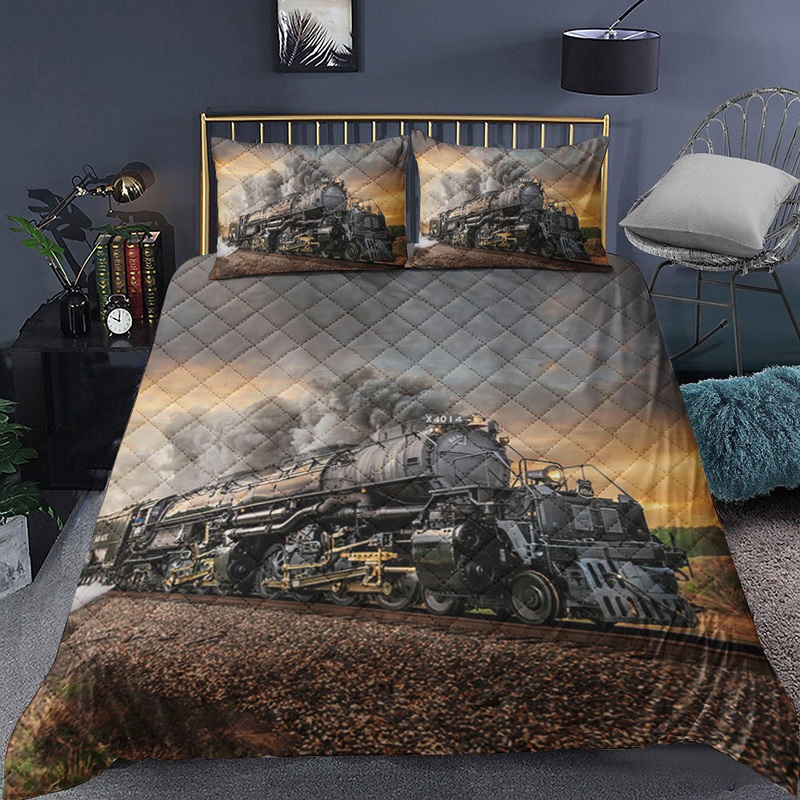 Train Quilt Bedding Set TL021004